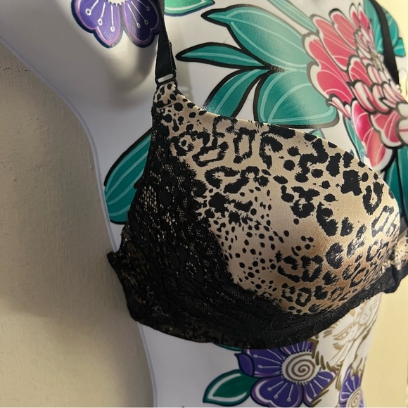 Maidenform Cheetah Print Bra with Lace - Picture 1 of 4